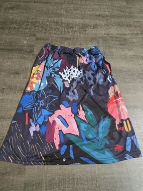 Printed Midi Skirt in Multi-Color